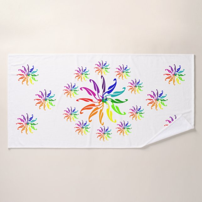 Conjunto de toalhas - Rodas coloridas (Toalha de Banho)