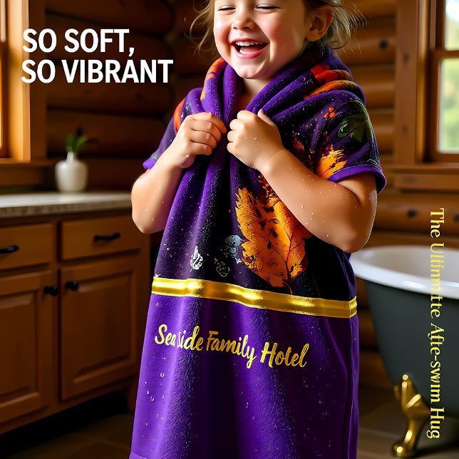 Conjunto De Toalhas Românico moderno com folhas de outono Bath To (Criador carregado)