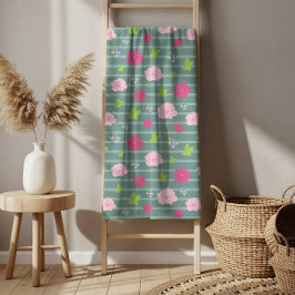 Conjunto De Toalhas Romântica Padrão Floral Cloroso do Quic Trendy Bat