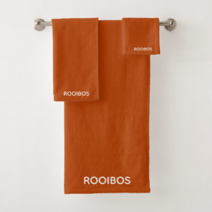 Conjunto De Toalhas Rooibos - cor vermelha castanho