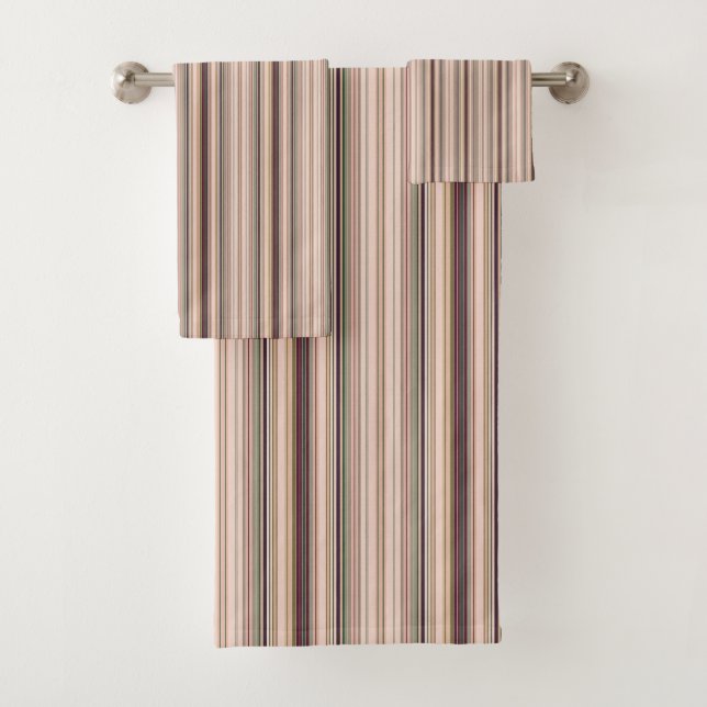 Conjunto De Toalhas Rosa Claro e Borgonha (Insitu)