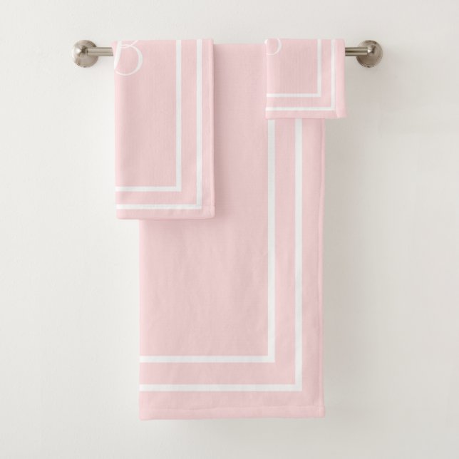 Conjunto de toalhas rosa com pó inicializado (Insitu)