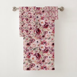 Conjunto De Toalhas Rosa Garden Bath Towels