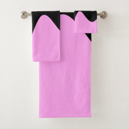 Conjunto De Toalhas Rosa Moderno Rio Preto