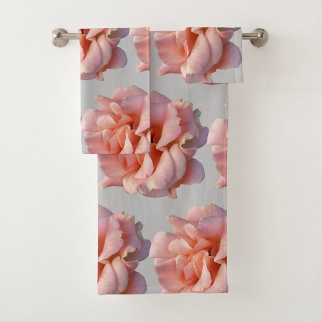 Conjunto De Toalhas rosa rosa rosa florescente (Insitu)