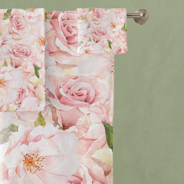 Conjunto De Toalhas Rosa Rosa Rosa Romântica
