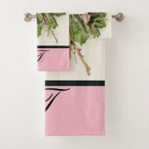 Rosas de arte personalizados do Monograma Vintage