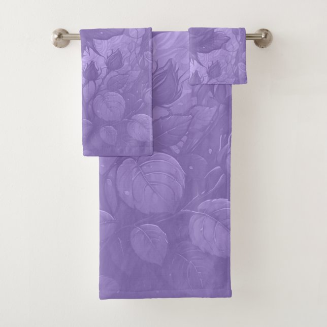 Conjunto De Toalhas Rosas de lavanda (Insitu)