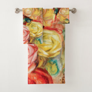 Conjunto De Toalhas Rosas por Pierre Auguste Renoir