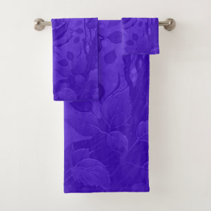Conjunto De Toalhas Rosas Roxos Profundos Motif 2