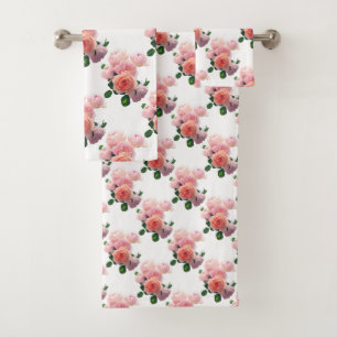 Conjunto De Toalhas Rosas vermelhas cor-de-rosa, Modelo, cor-de-rosa m