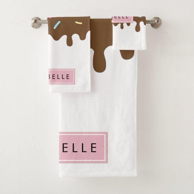 Conjunto De Toalhas Rosquinha Glazar, Icagem, Glacé, Sprinkles, Seu No (Insitu)