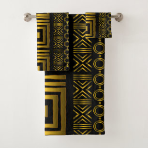 Conjunto De Toalhas Roupa de Lama do Estilo Bogolan Africano Inspirada
