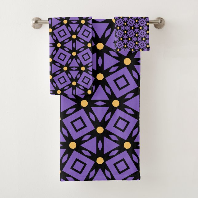 Conjunto De Toalhas Roxo Decorativo (Insitu)