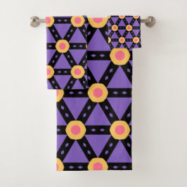 Conjunto De Toalhas Roxo Decorativo