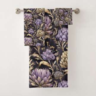 Conjunto De Toalhas Roxo escocês