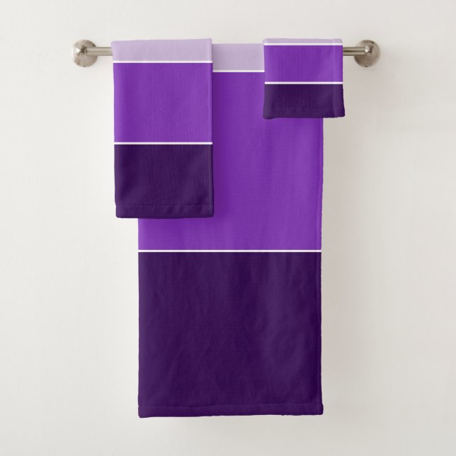 Conjunto De Toalhas Roxo Escuro E Leve (Insitu)