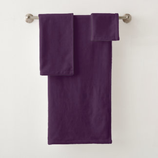 Conjunto De Toalhas Roxo gótico escuro