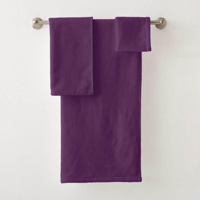 Conjunto De Toalhas Roxo gótico escuro (Insitu)