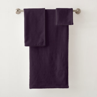 Conjunto De Toalhas Roxo gótico escuro