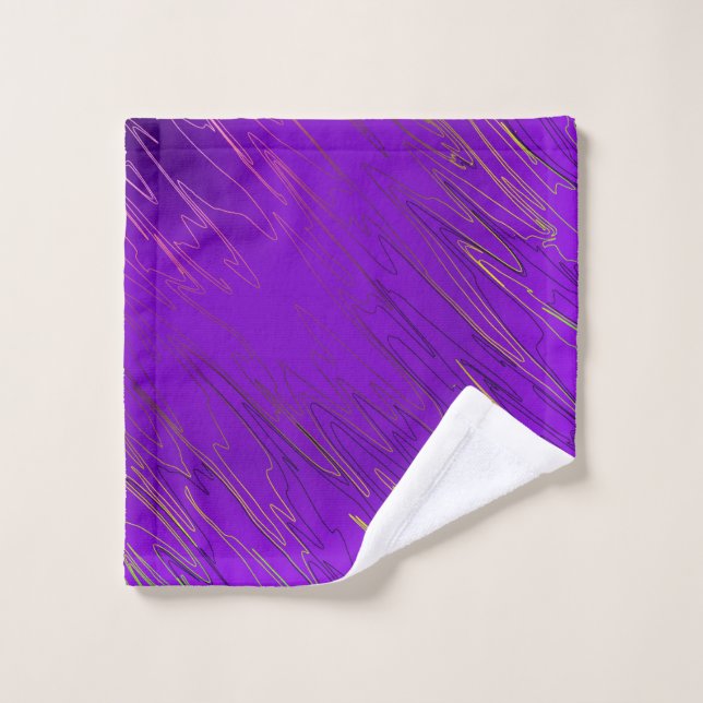 Conjunto De Toalhas Roxo Marbled (Pano de lavar)