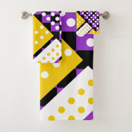 Conjunto De Toalhas Roxo Orquídea escuro