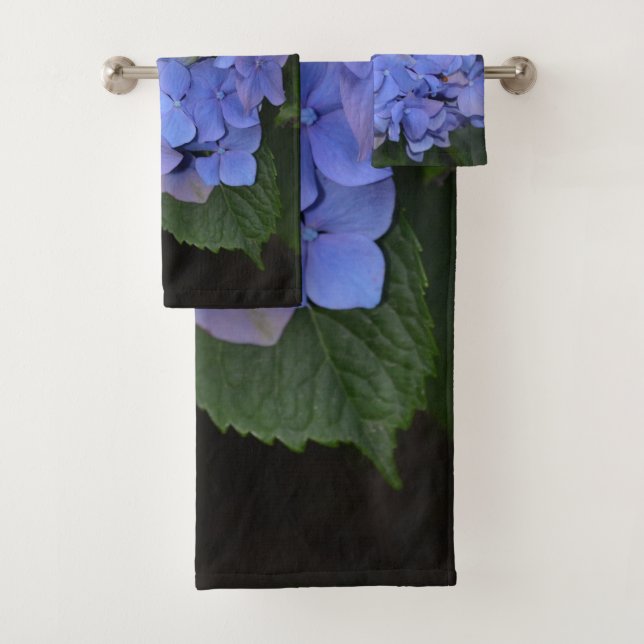 Conjunto De Toalhas Roxo Roxo Hidrangea macrofilla (Insitu)