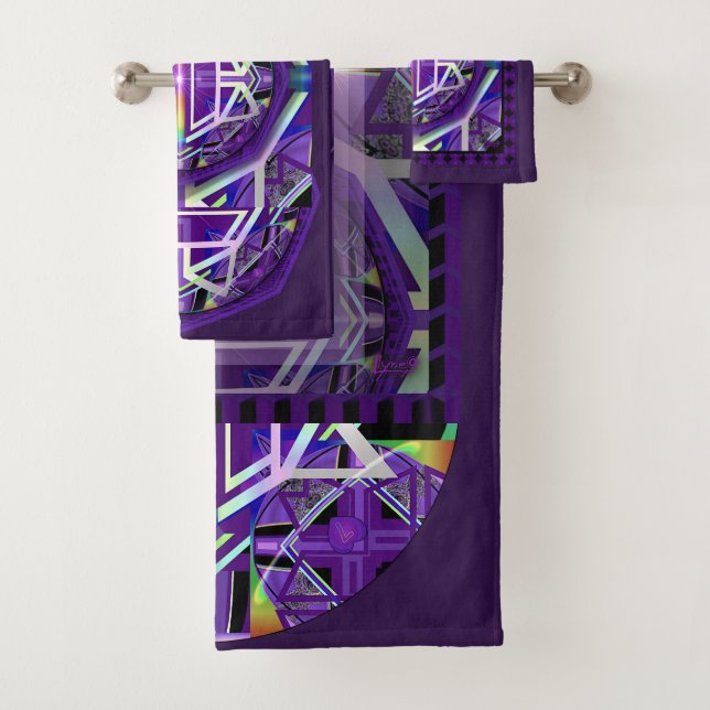 Conjunto De Toalhas Roxo W3 (Insitu)