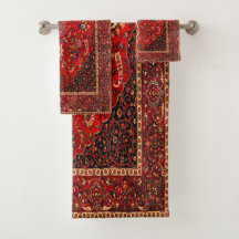 Rug Persa Vermelho de Mashhad