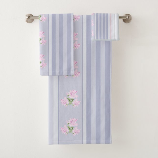 Conjunto De Toalhas Russo, listrado, manta de retalhos (Insitu)