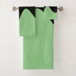 Conjunto De Toalhas Sage verde moderno do rio preto