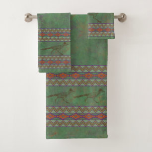 Conjunto De Toalhas Sagebrush Green - Roadrunner do Sudoeste