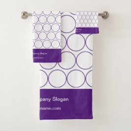 Conjunto De Toalhas Sala de Lavagem de Monograma de Cores Elegantes Mo