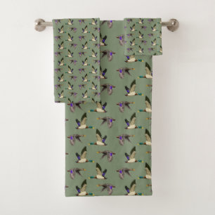 Conjunto De Toalhas Sala de Pó de Patos-Alarde