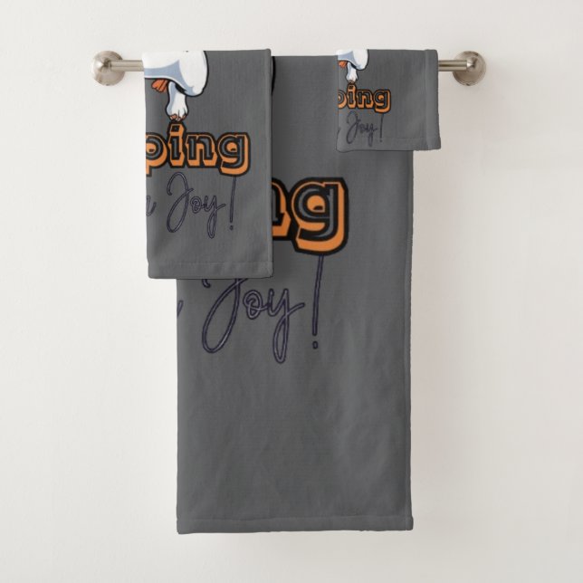 Conjunto De Toalhas Salto de Paw-some | Happy Buldogue Art (Insitu)