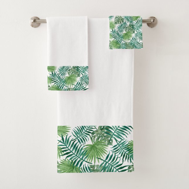 Conjunto De Toalhas Samambaias & palmas (Insitu)