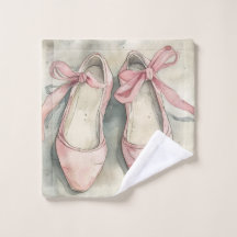 Sapatilhas de ballet rosa pastel vintage