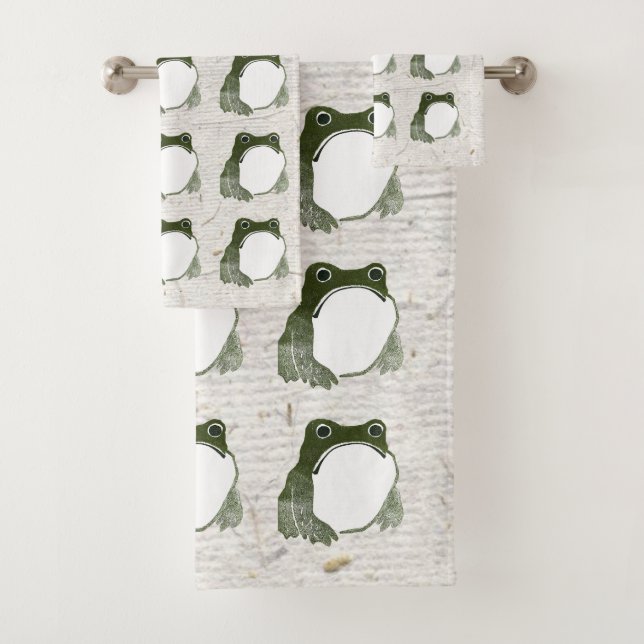 Conjunto De Toalhas Sapo Indecente Japonês Fez século XIX (Insitu)