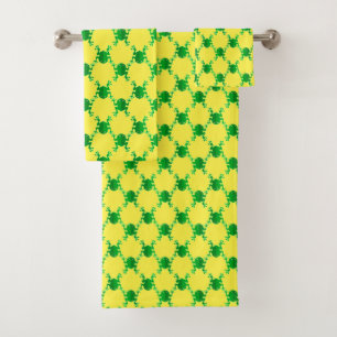 Conjunto De Toalhas Sapos bonitos dos desenhos animados