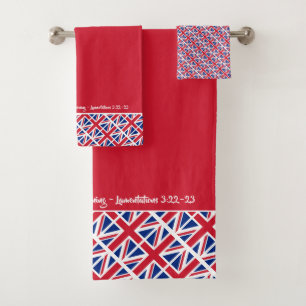 Conjunto De Toalhas SAR - UNIDO - JACK - Patriótico RED