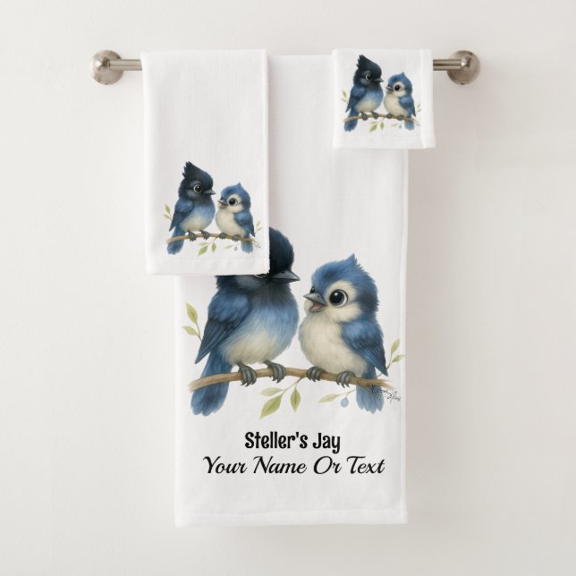 Conjunto De Toalhas Sassy Steller's Jay (Insitu)
