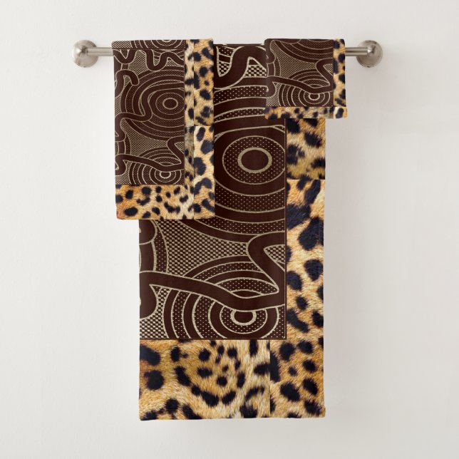 Conjunto De Toalhas "Savannah Patchwork Towels": (Insitu)