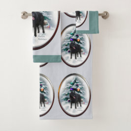 Conjunto De Toalhas Schipperke Christmas