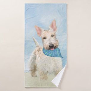 Conjunto De Toalhas Scottish Terrier Wheaten Dog Painting