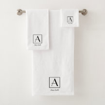 Script inicial do Monograma preto e branco profiss