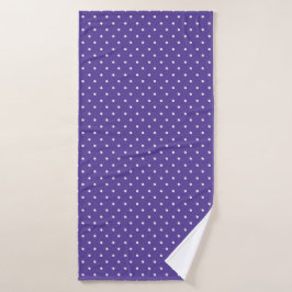 Conjunto De Toalhas Seamless  medium purple polka dot pattern