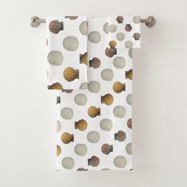 Conjunto De Toalhas SeaShell Bath Towels (Insitu)
