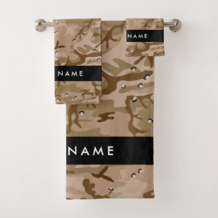Conjunto De Toalhas Seixos de Camuflagem do Deserto, Seu nome, Persona