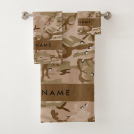 Conjunto De Toalhas Seixos de Camuflagem do Deserto, Seu nome, Persona