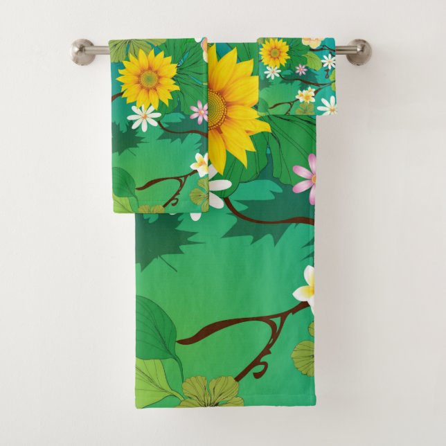 Conjunto De Toalhas Selva Imaginária 1 (Insitu)